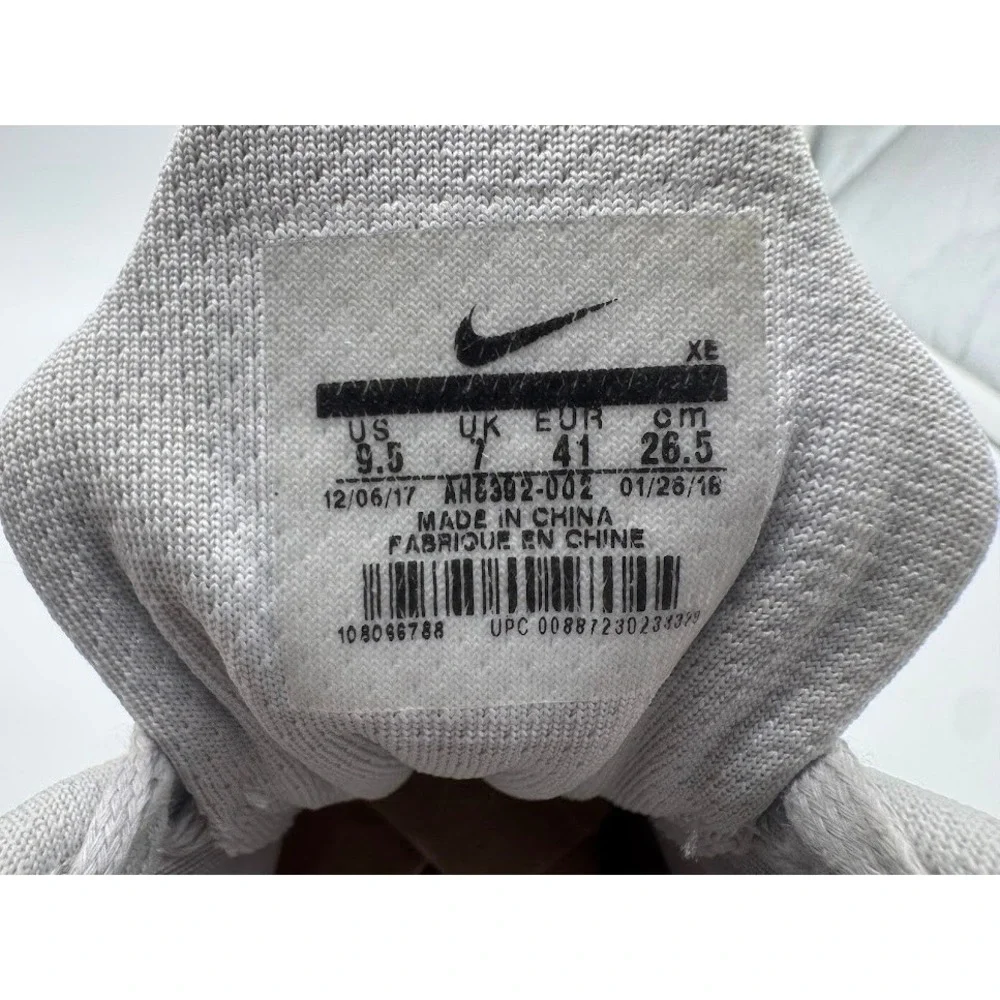 Nike Air Zoom Pegasus 35 Womens 9.5 Grey White Running Shoes AH8392-002 Sneakers